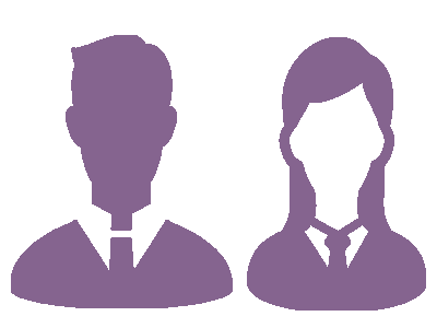 面会可能を表した男女のイラスト