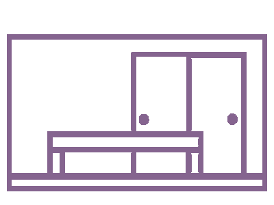 控室を表した部屋のイラスト