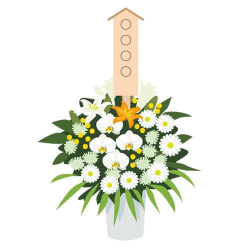 練馬区のみなと式典の生花・供物のイラスト