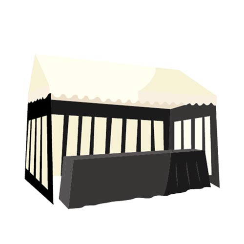 練馬区のみなと式典のテントのイラスト