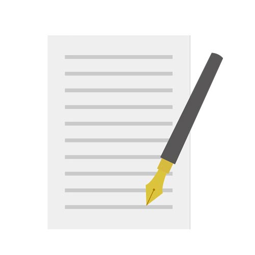 記録帳及び備品一式を表したイラスト