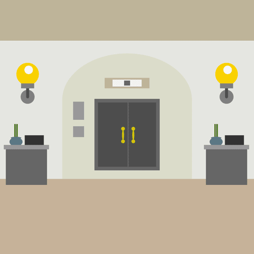 火葬場手続きのイラスト