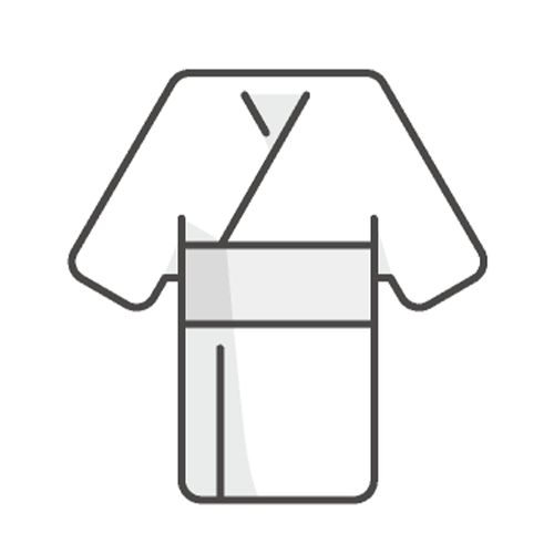 練馬区のみなと式典の仏衣一式を表したイラスト