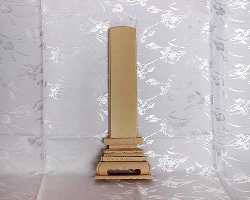 練馬区のみなと式典の白木位牌の写真