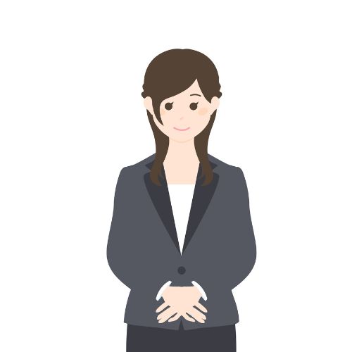 練馬区のみなと式典の火葬場ご案内係員スタッフのイラスト